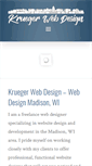 Mobile Screenshot of kruegerwebdesign.com